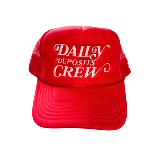 Daily Deposits Crew Trucker Hat